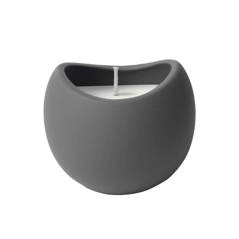 Aromatherapy Soy Candle with Igniter - Natural Home Fragrance""Black Cylinder Aromatherapy Soy Candles - Handmade Scented Candles