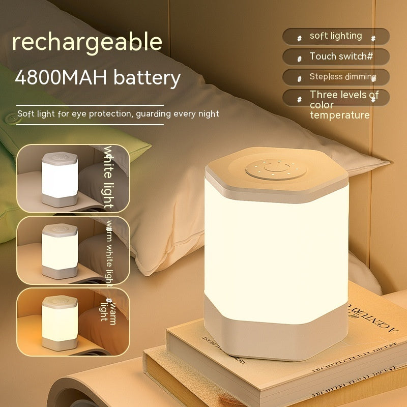 Hexagonal LED Night Lamp - Touch Control USB Rechargeable