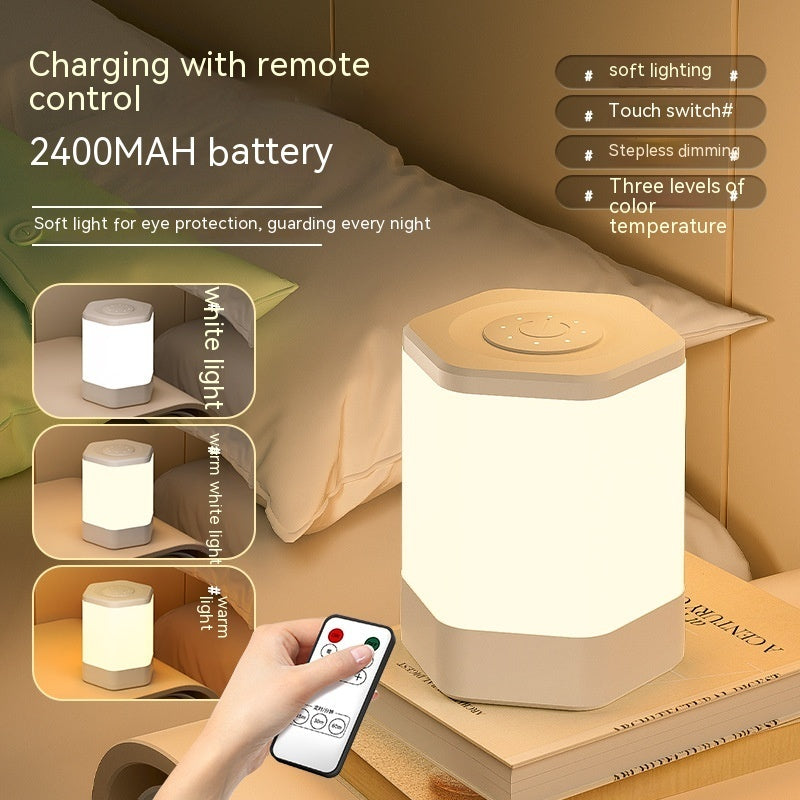 Hexagonal LED Night Lamp - Touch Control USB Rechargeable