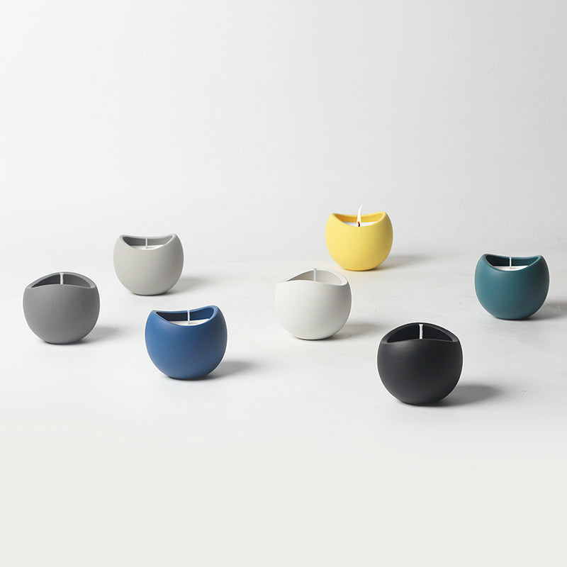 Aromatherapy Soy Candle with Igniter - Natural Home Fragrance""Black Cylinder Aromatherapy Soy Candles - Handmade Scented Candles